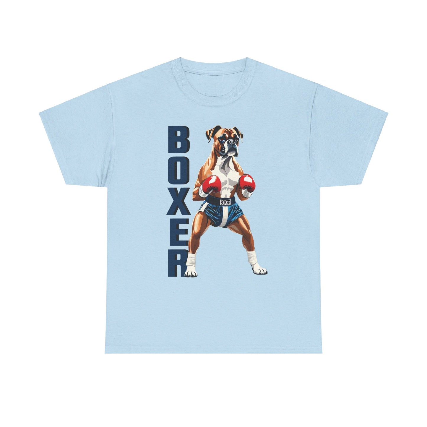 Boxer T-Shirt - Lustiges Cartoon - T-Shirt für Fitness-Enthusiasten und Hundeliebhaber