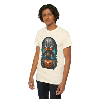 Halloween Pumking Cyborg T-Shirt, Halloween Tee, Unisex Shirt, Pumpkin Design Shirt, Halloween Costume