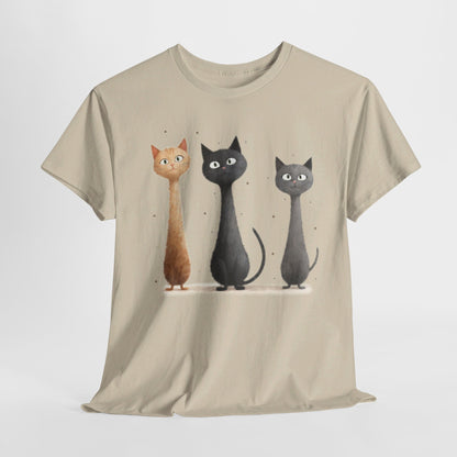 Cat Family T-Shirt, Kitty Tee, Animal Lover Gift, Adorable Cat Shirt, Pet Owner Apparel