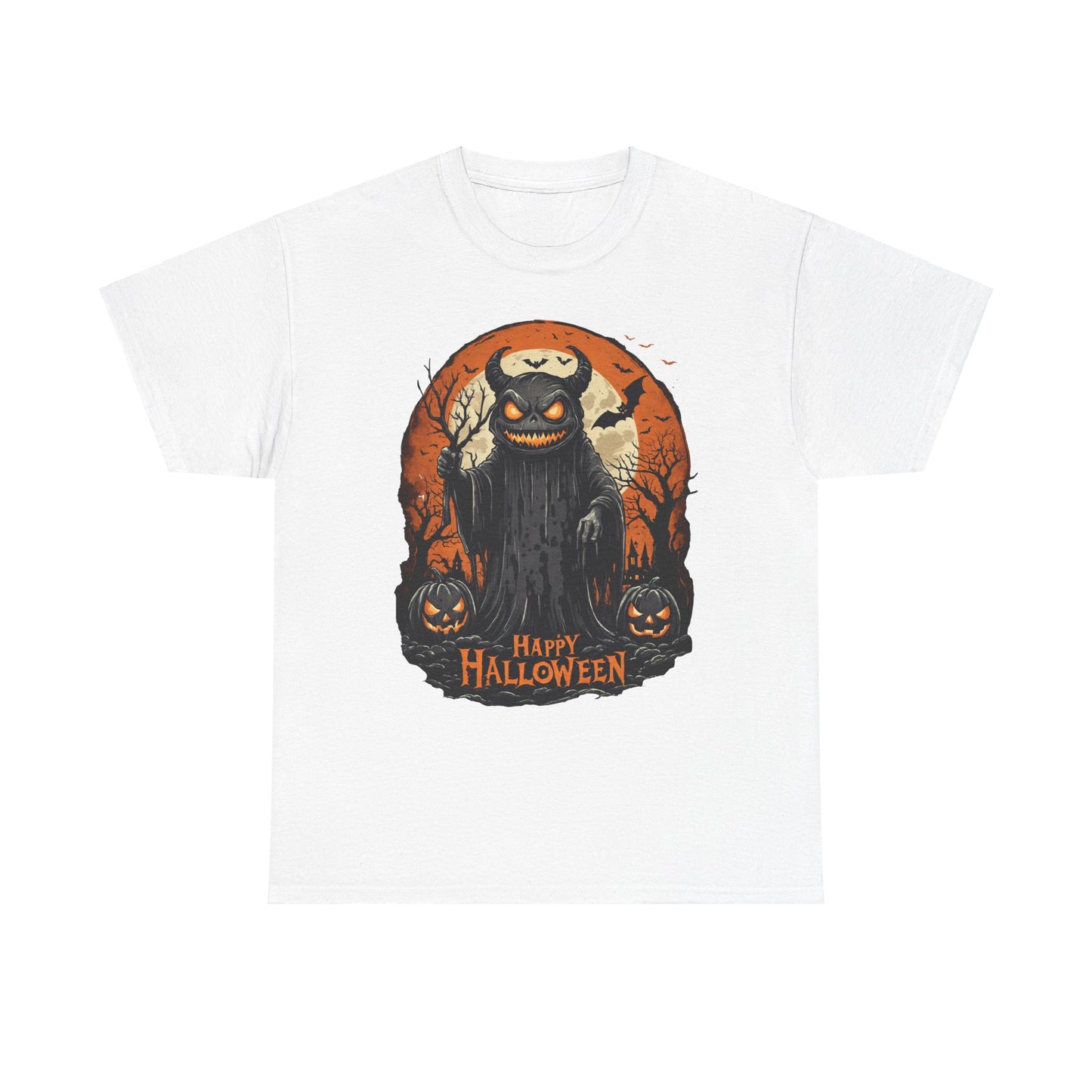 Halloween Pumpkin Dark Monster Tee, Spooky Unisex T-Shirt, Fall Season Shirt, Jack-O-Lantern Costume Top, Autumn Witch Theme Apparel