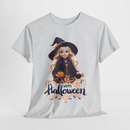 Halloween Witch Tee, Spooky Cute Shirt, Holiday Costume Apparel, Costume Party Top, October Festive T-Shirt