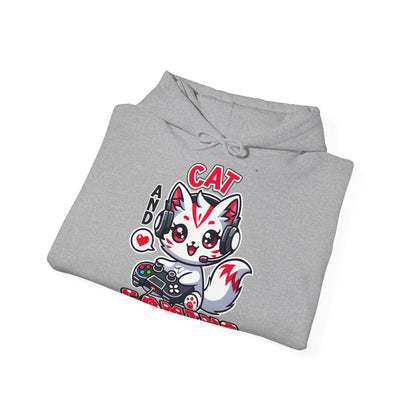 Cat and Gaming Unisex Heavy Blend™ Hooded Sweatshirt