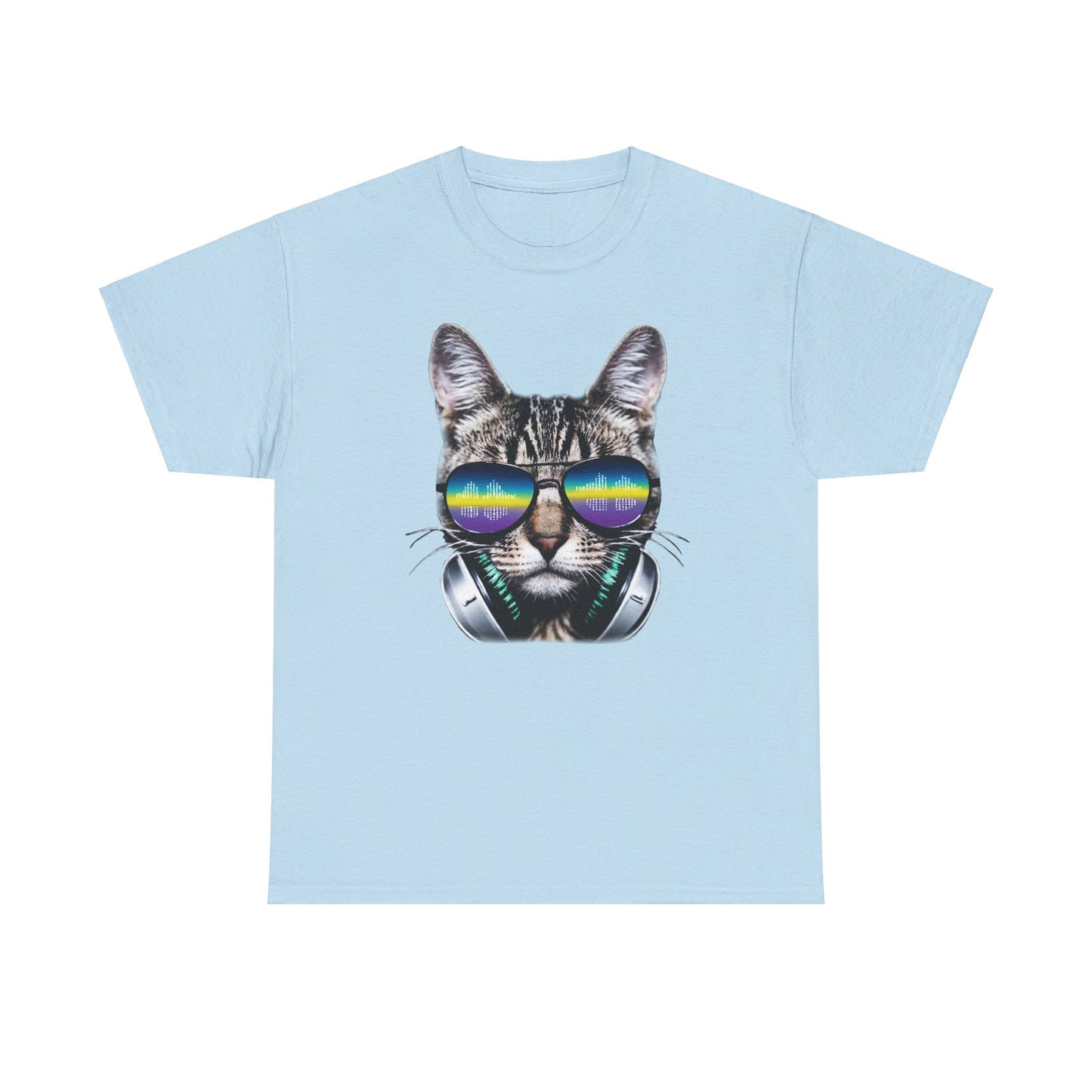 Groovy DJ Cat T-Shirt / Geschenk / Katzenliebhaber /Zocken / gaming / Comic / Katze / Kopfhörer / Musik / Music