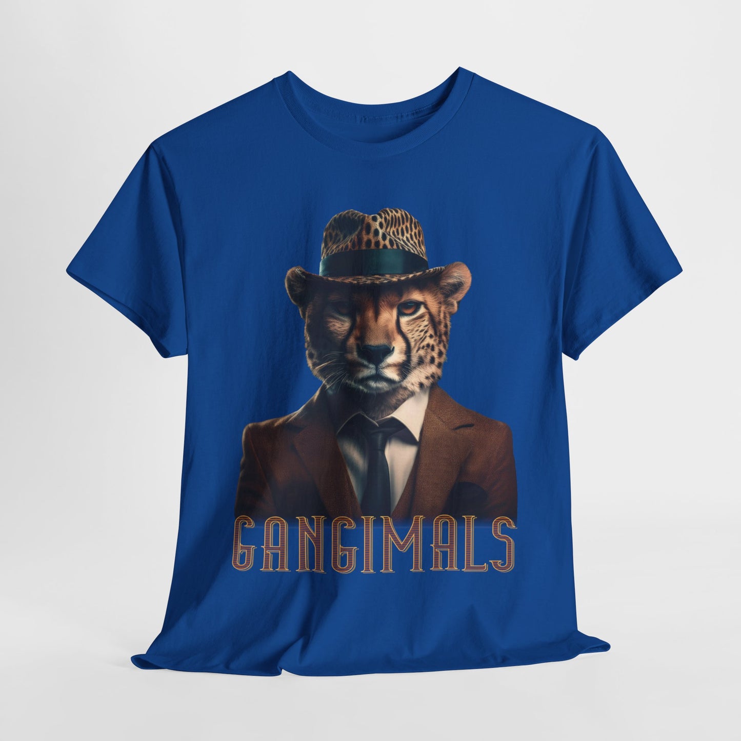 Cool leopart Gangster Tee Shirt, Gangimals, Funny Cat Shirt, Cat Lover Gift, Vintage Cat Tee, Retro Graphic Tee, Cat Owner Tee