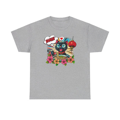 Ramen Liebende Katze T-Shirt / Buntes Design für Katzen- und Nudelfans / Anime / Geschenk / Cat /süsse Katze