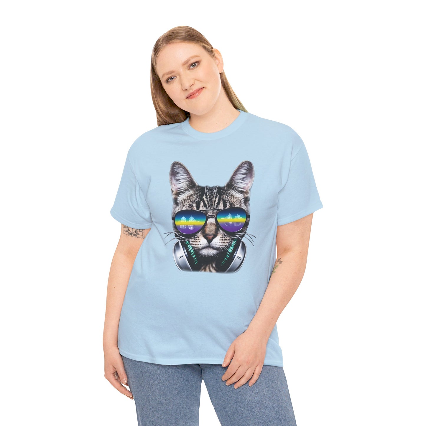 Groovy DJ Cat T-Shirt / Geschenk / Katzenliebhaber /Zocken / gaming / Comic / Katze / Kopfhörer / Musik / Music