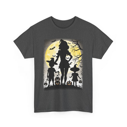 Halloween Walk Mom & Kids Pumpkin, Spooky Unisex T-Shirt, Fall Season Shirt, Jack-O-Lantern Costume Top, Autumn Witch Theme Apparel