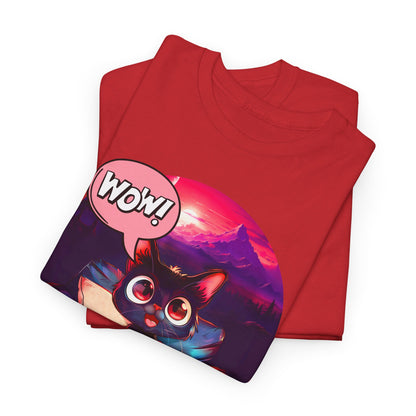 Wow! Gamer Cat" T-Shirt / Geschenk / Katzenliebhaber /Zocken / gaming / Comic / Katze