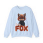 Sweatshirt Curly Fox Niedliches Fuchsmotiv mit lockigem Fell auf Kinder Sweatshirts /Trendiges Design für Tierliebhaber süss/Geschenk