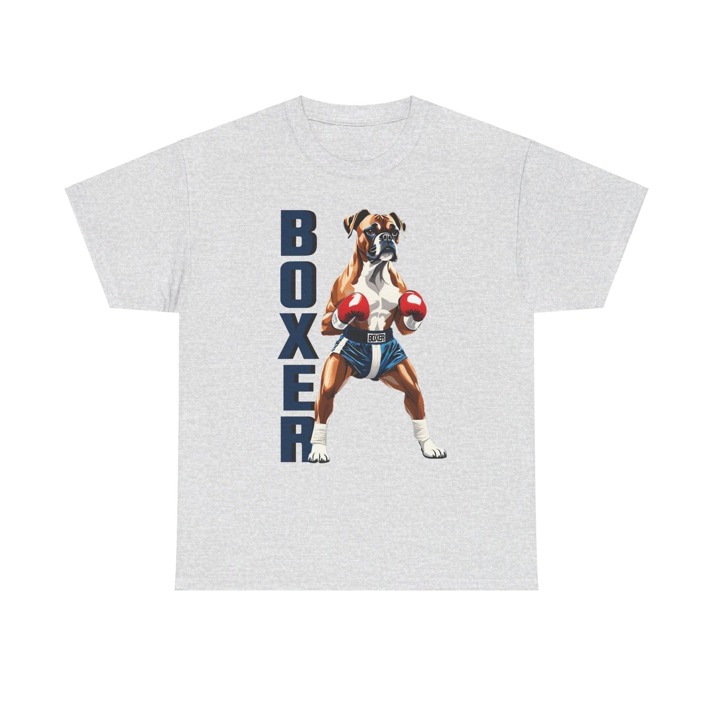 Boxer T-Shirt - Lustiges Cartoon - T-Shirt für Fitness-Enthusiasten und Hundeliebhaber