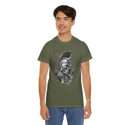 Sparta Warrior T-Shirt, Ancient Greece Tee, Battle of Thermopylae Top, Leonidas Shirt, Spartan Soldier Apparel, Greek History Clothing