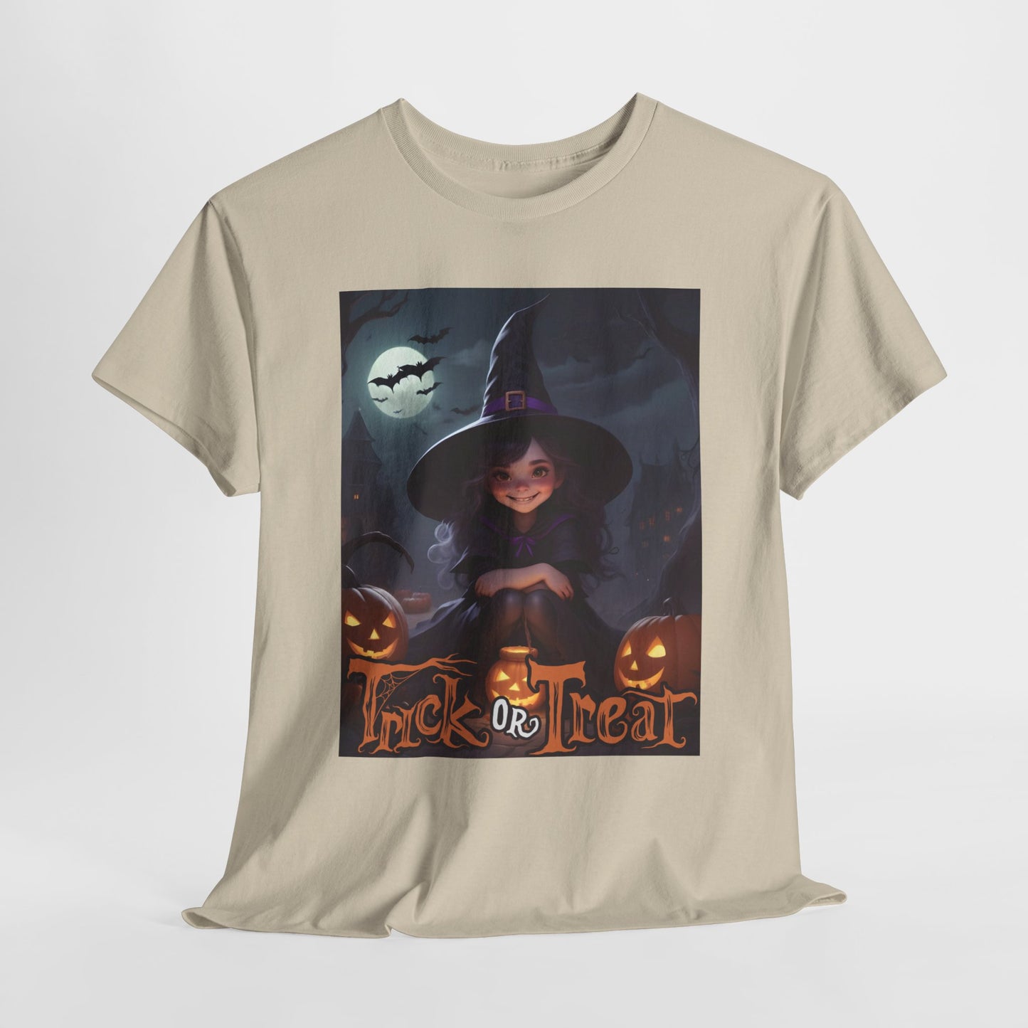 Halloween Cute Smiling Witch Unisex Tee, Halloween Costume Shirt, Witch Halloween Party, Trick or Treat Tee, Spooky Halloween Shirt, Kids