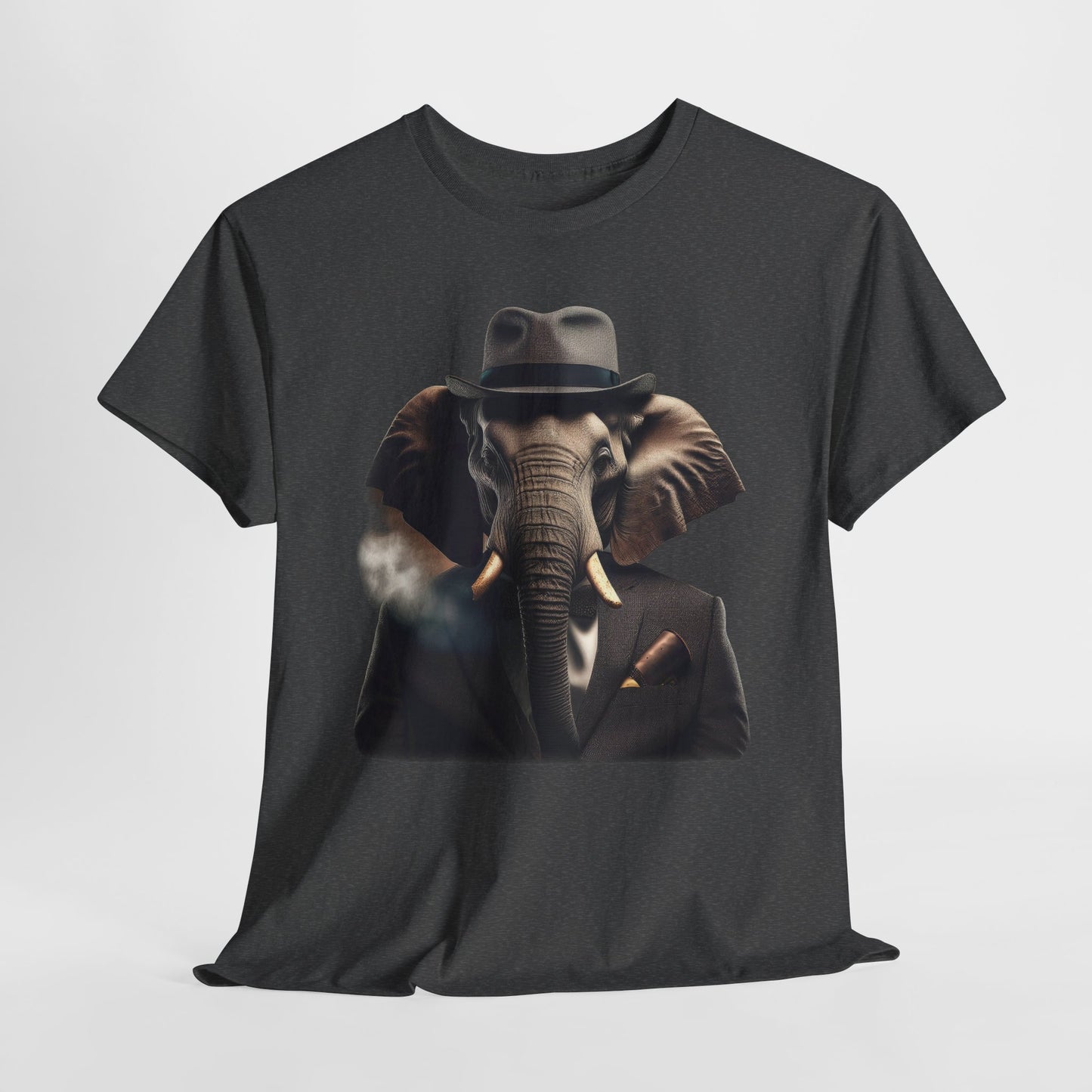 Stilvoller Elefant im Anzug / Vintage Look mit Zigarette auf Sweatshirts / Lustiger Katzensweatshirt / Geschenk /Wildtier/ Afrika