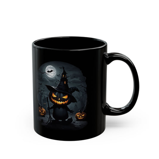 Halloween Mug scary Pumkinman Süßen Geistern, Hexen und Kürbissen / Perfect Halloween Decoration and Gifts, Black Coffee Cup, Spooky Tea Mug