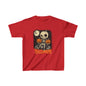 Halloween Pumpkin little Skull with Pumpkins and Ghosts, Halloween Tee for Children, Spooky Shirt for Kids, Trick or Treat Costume Top,