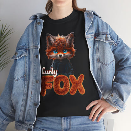 Sweatshirt Curly Fox Niedliches Fuchsmotiv mit lockigem Fell auf Kinder Sweatshirts /Trendiges Design für Tierliebhaber süss/Geschenk