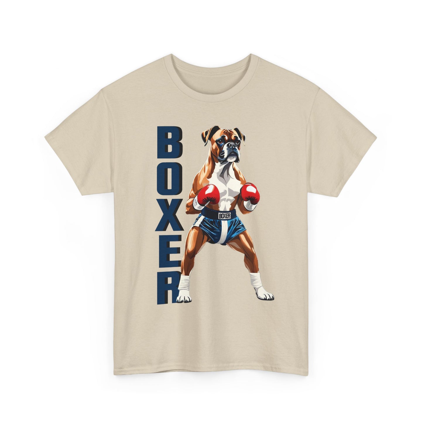 Boxer T-Shirt - Lustiges Cartoon - T-Shirt für Fitness-Enthusiasten und Hundeliebhaber