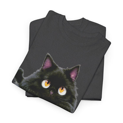 Cat Lover T-Shirt, Kitty Graphic Tee, Kitten Print Shirt, Feline Fan Top, Animal Pet Owner Gift