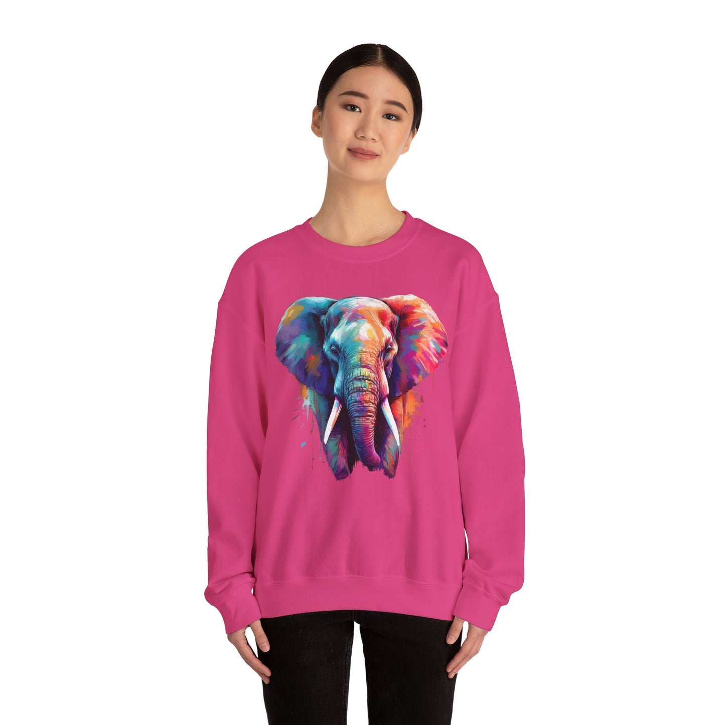 Elefant Kunst Design auf T-Shirts, Hoodies, Kissen und Tassen / Exotisches Tiermotiv für Tier- und Kunstliebhaber Fans T-Shirt / Geschenk