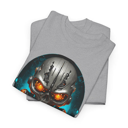 Halloween Pumking Cyborg T-Shirt, Halloween Tee, Unisex Shirt, Pumpkin Design Shirt, Halloween Costume