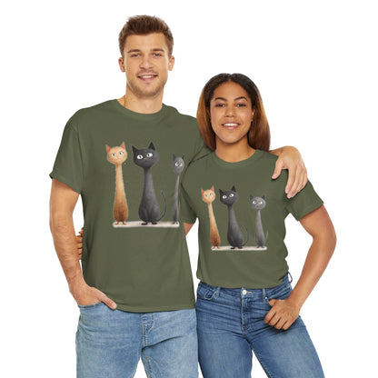 Cat Family T-Shirt, Kitty Tee, Animal Lover Gift, Adorable Cat Shirt, Pet Owner Apparel