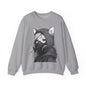 Future Anime Girl mit Gasmaske Sweatshirt /Schwarzes Unisex Streetwear Shirt, Katzengirl Design, Geschenk für Anime- und Sci-Fi-Fans