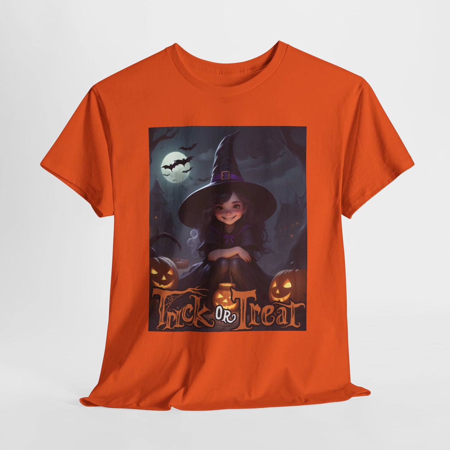 Halloween Cute Smiling Witch Unisex Tee, Halloween Costume Shirt, Witch Halloween Party, Trick or Treat Tee, Spooky Halloween Shirt, Kids