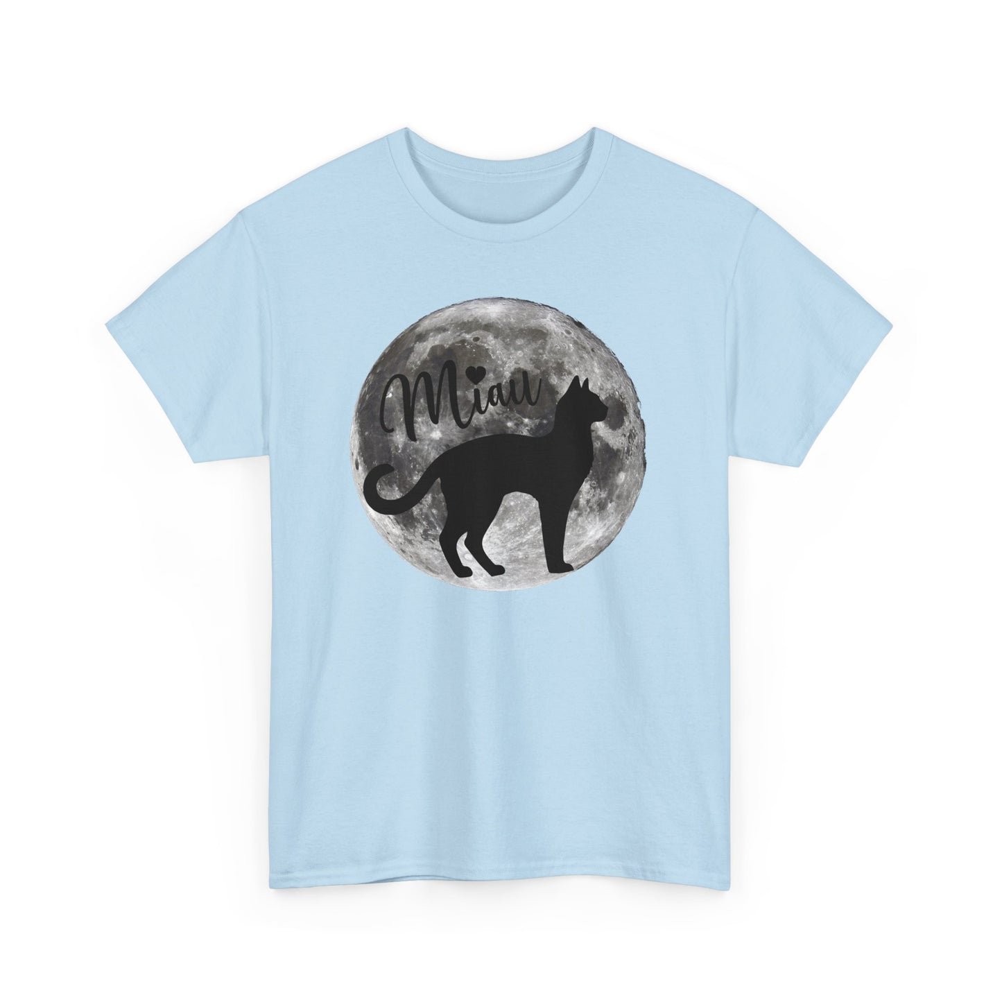 Miau Moon T-Shirt - Katzenliebhaber - Geschenk