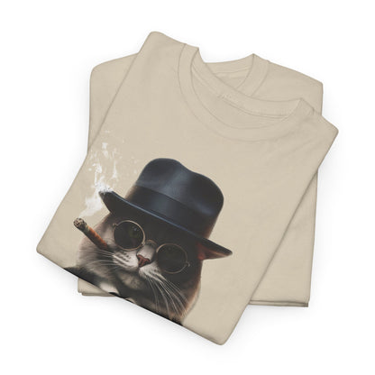 Cool Cat Gangster Tee Shirt, Gangimals, Funny Cat Shirt, Cat Lover Gift, Vintage Cat Tee, Retro Graphic Tee, Cat Owner Tee