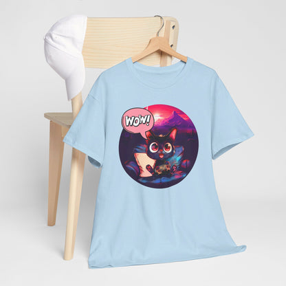 Wow! Gamer Cat" T-Shirt / Geschenk / Katzenliebhaber /Zocken / gaming / Comic / Katze