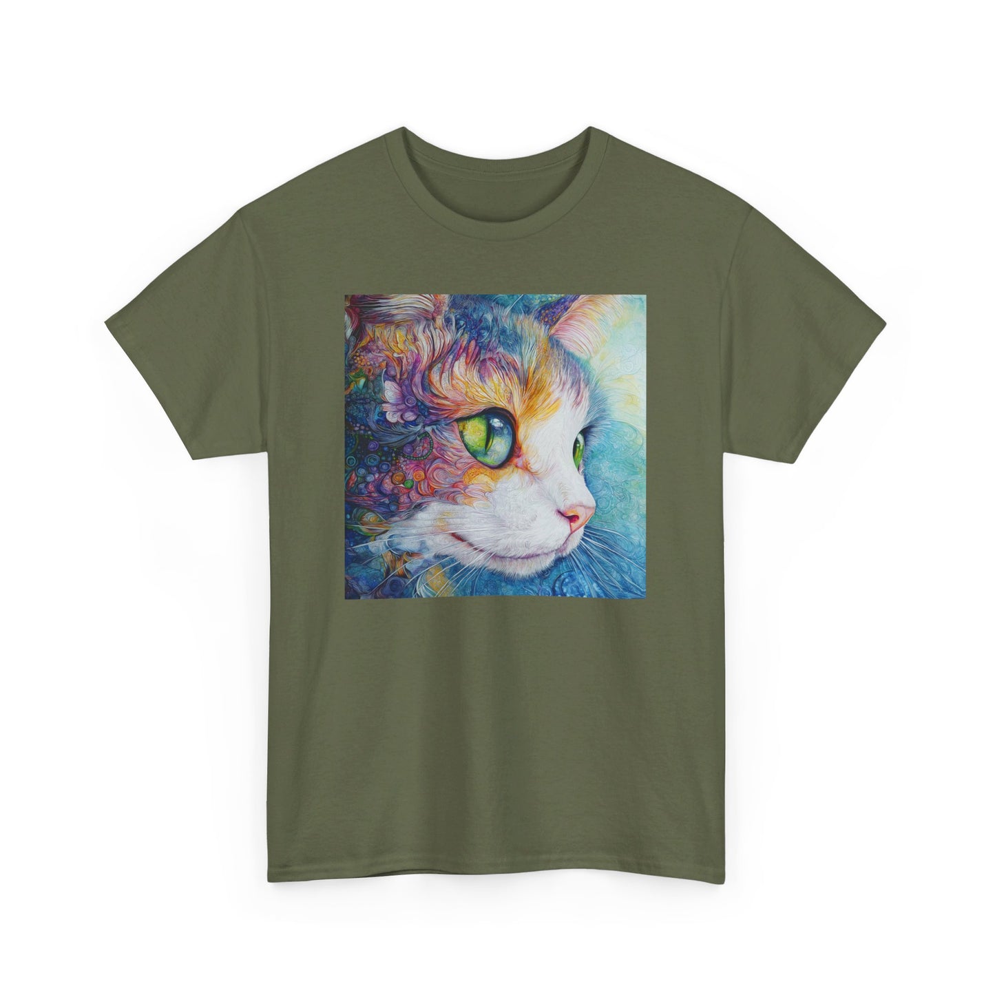 Floral Beautiful Cat T-Shirt/ Fange die Schönheit und das Mysterium der Natur ein / Geschenk / Katzenliebhaber