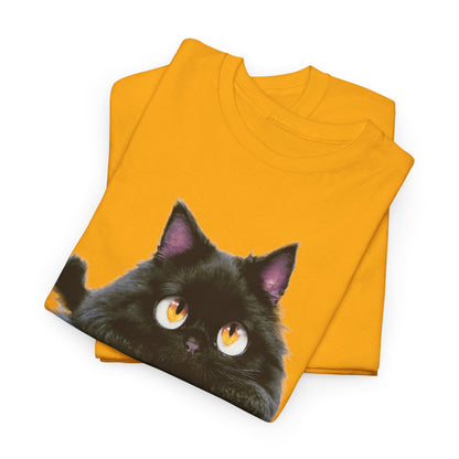 Cat Lover T-Shirt, Kitty Graphic Tee, Kitten Print Shirt, Feline Fan Top, Animal Pet Owner Gift