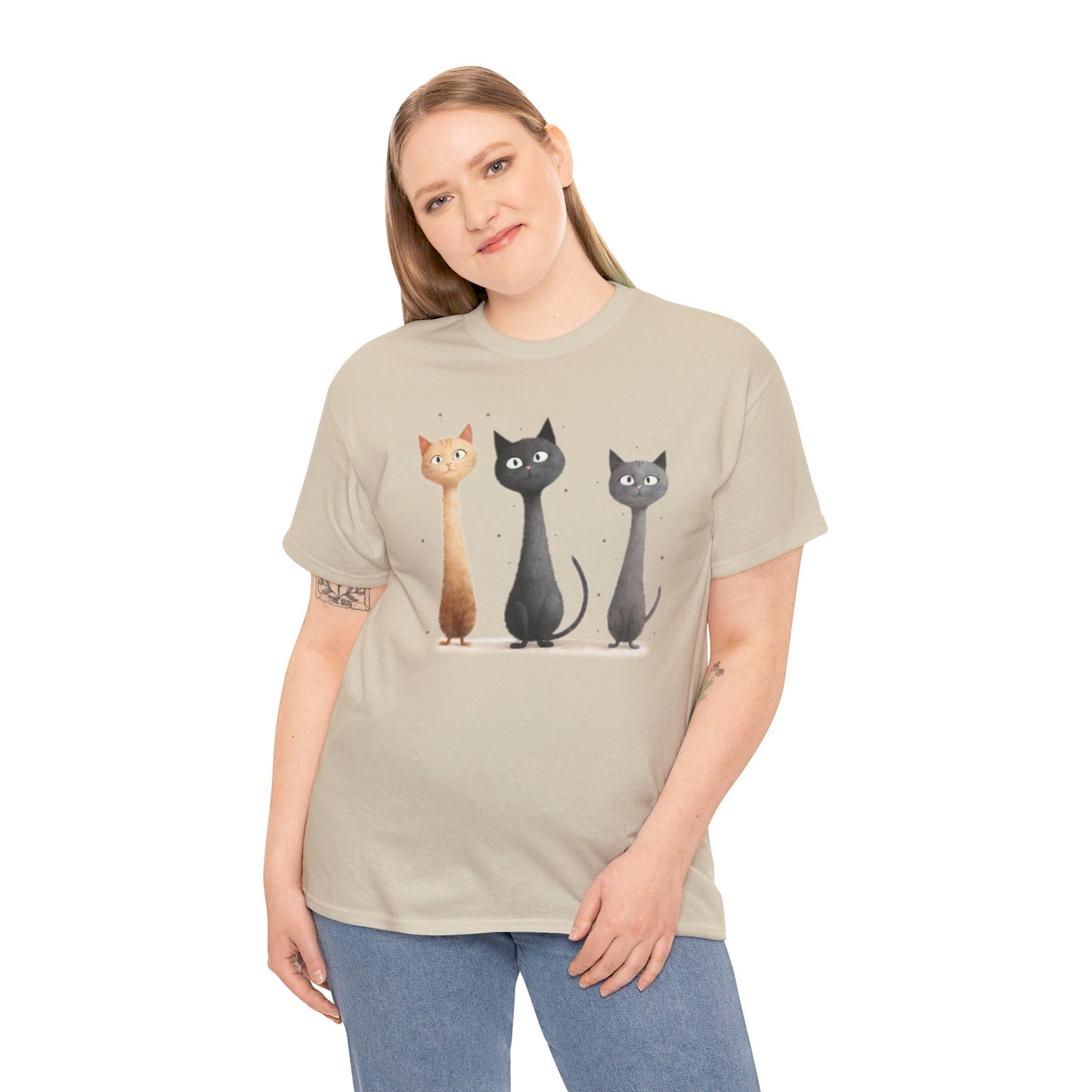 Cat Family T-Shirt, Kitty Tee, Animal Lover Gift, Adorable Cat Shirt, Pet Owner Apparel