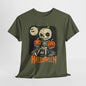 Halloween Pumpkin little Skull Tee, Spooky T-Shirt, Halloween Costume Shirt, Fall Witch Graphic Top, Halloween Party Outfit