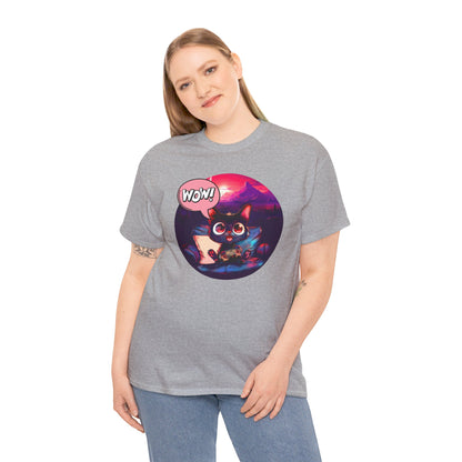 Wow! Gamer Cat" T-Shirt / Geschenk / Katzenliebhaber /Zocken / gaming / Comic / Katze