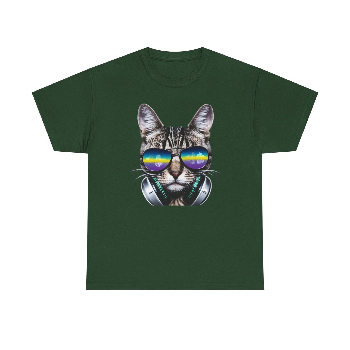 Groovy DJ Cat T-Shirt / Geschenk / Katzenliebhaber /Zocken / gaming / Comic / Katze / Kopfhörer / Musik / Music