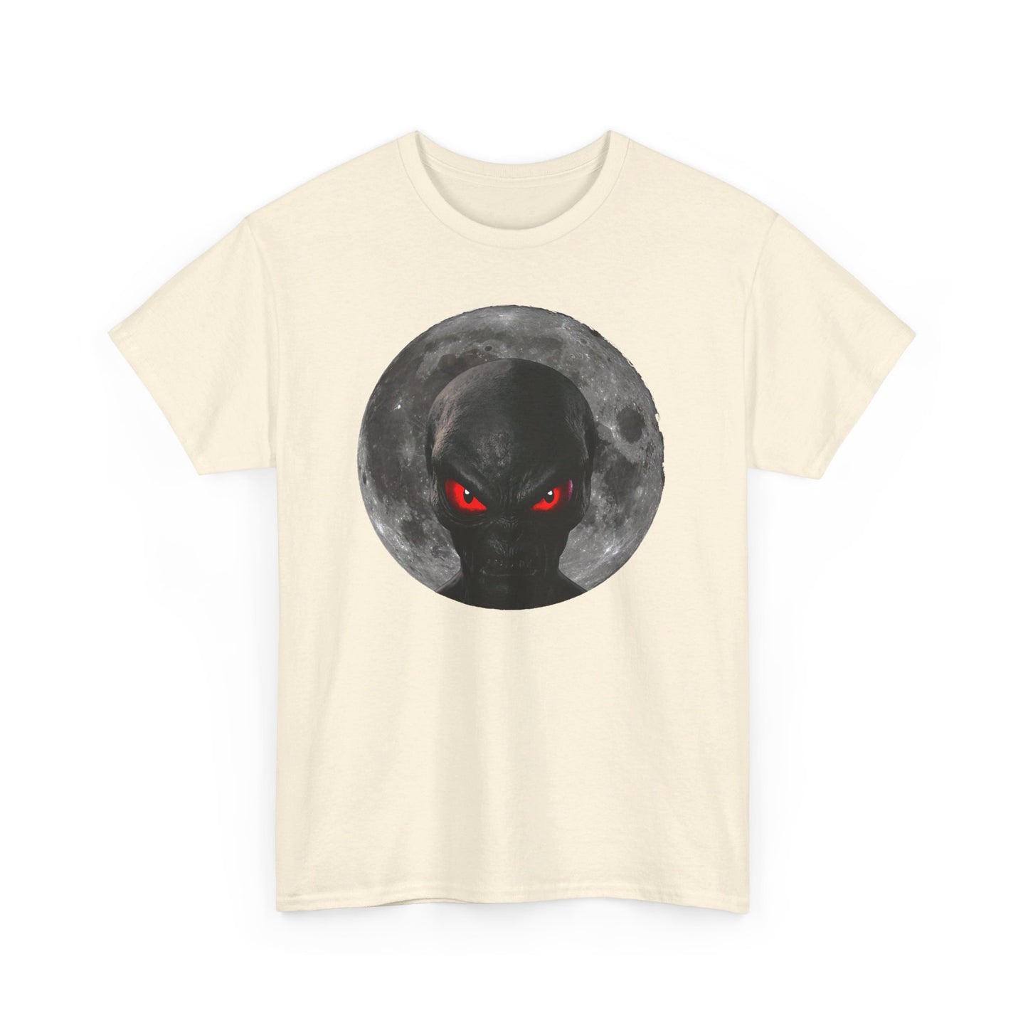 Moonlight Monster Alien T-Shirt  / Gruselige Kreatur mit Leuchtenden Augen, Ideal für Halloween und Horrorfans