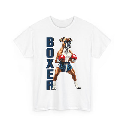 Boxer T-Shirt - Lustiges Cartoon - T-Shirt für Fitness-Enthusiasten und Hundeliebhaber