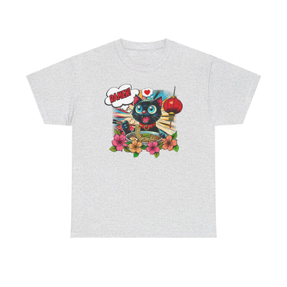 Ramen Liebende Katze T-Shirt / Buntes Design für Katzen- und Nudelfans / Anime / Geschenk / Cat /süsse Katze