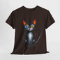 Cat Lover T-Shirt, Feline Graphic Tee, Multicolor Kitten Print Top, Animal Theme Shirt, Cat Enthusiast Clothing