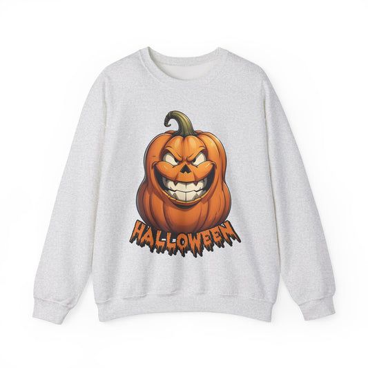 Halloween Crazy Pumpkin Sweatshirt, Funny Fall Jack O Lantern Jumper Top, October Festive Spirit Pullover, Trick or Treat Gift for Him Her,