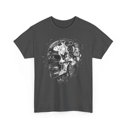 Cyborg Skull Head Halloween T-Shirt, Tee Shirt, Halloween Costume, Skeleton Graphic Tee, Spooky Shirt