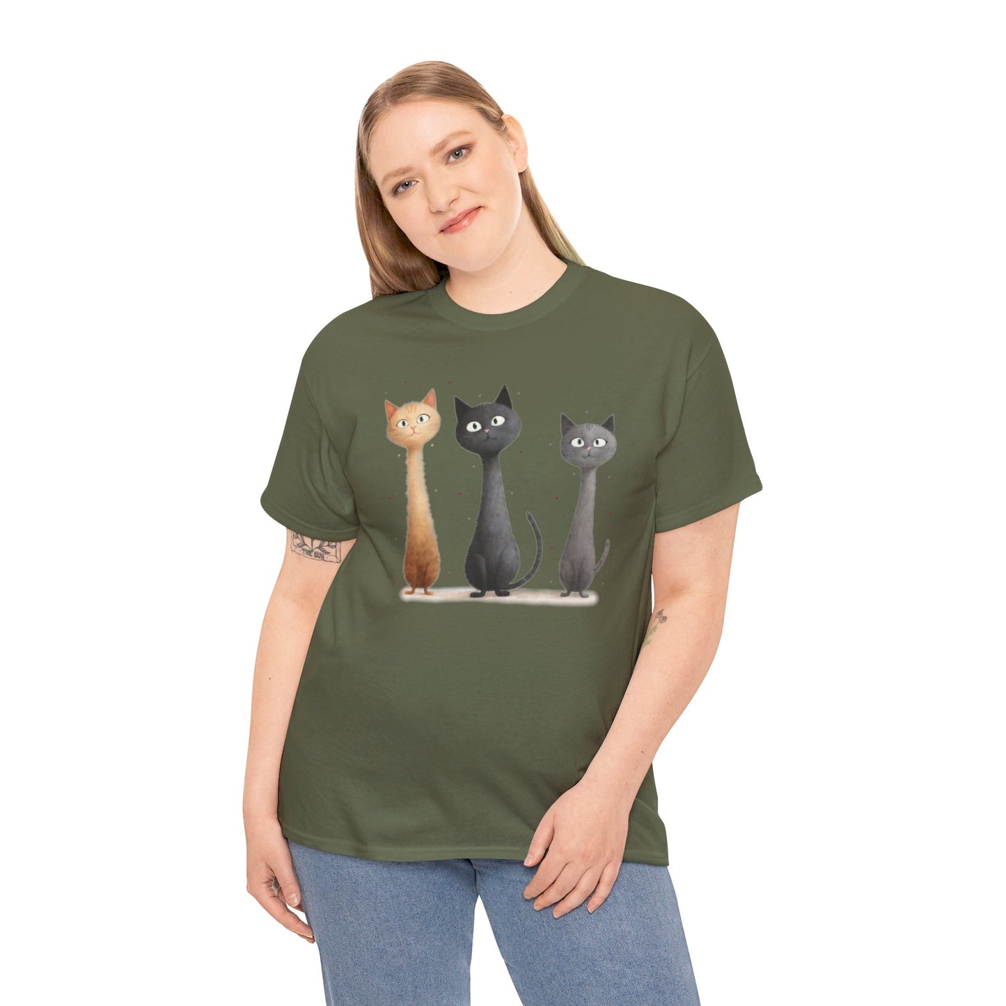 Cat Family T-Shirt, Kitty Tee, Animal Lover Gift, Adorable Cat Shirt, Pet Owner Apparel