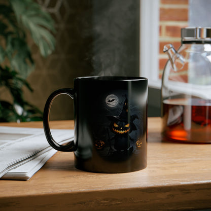 Halloween Mug scary Pumkinman Süßen Geistern, Hexen und Kürbissen / Perfect Halloween Decoration and Gifts, Black Coffee Cup, Spooky Tea Mug