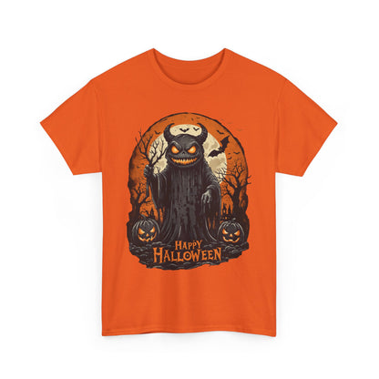 Halloween Pumpkin Dark Monster Tee, Spooky Unisex T-Shirt, Fall Season Shirt, Jack-O-Lantern Costume Top, Autumn Witch Theme Apparel