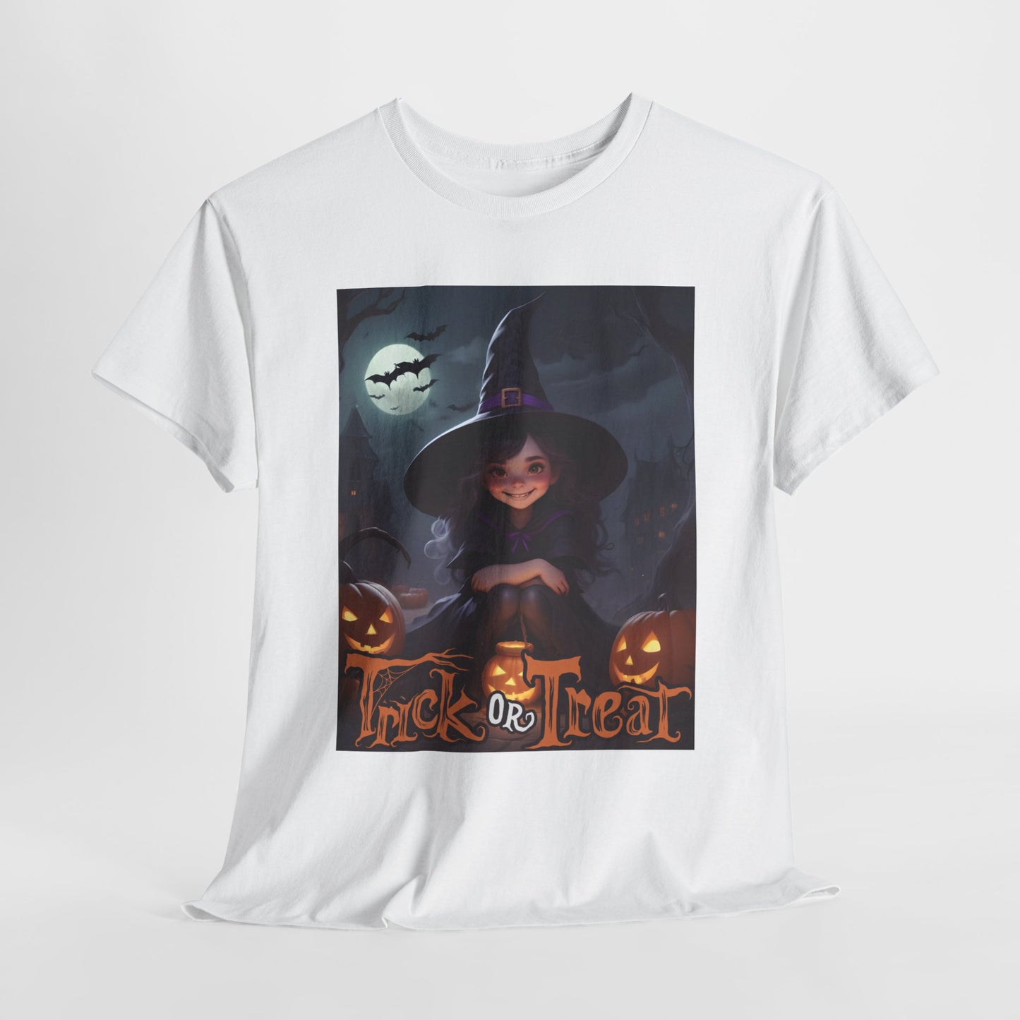 Halloween Cute Smiling Witch Unisex Tee, Halloween Costume Shirt, Witch Halloween Party, Trick or Treat Tee, Spooky Halloween Shirt, Kids