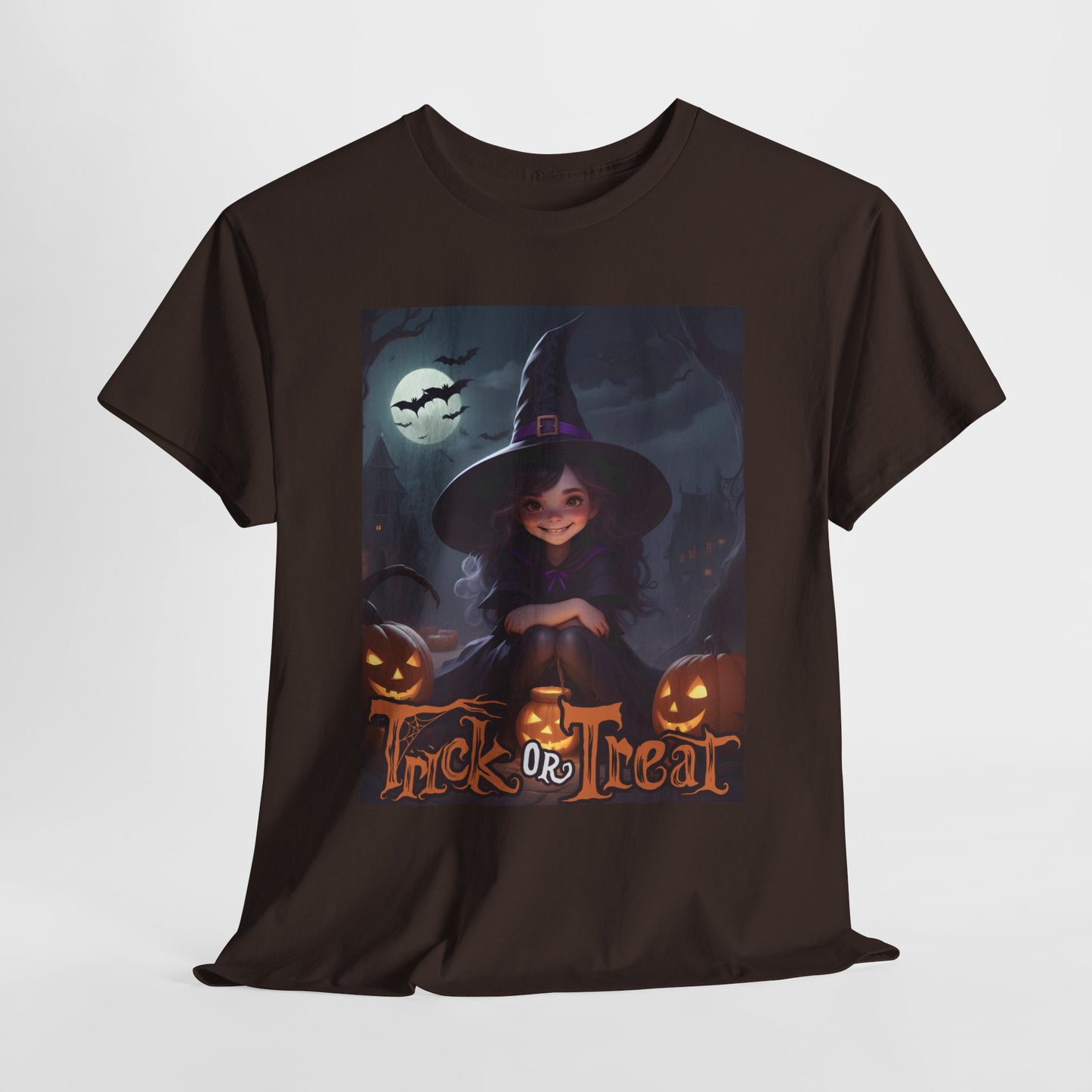 Halloween Cute Smiling Witch Unisex Tee, Halloween Costume Shirt, Witch Halloween Party, Trick or Treat Tee, Spooky Halloween Shirt, Kids