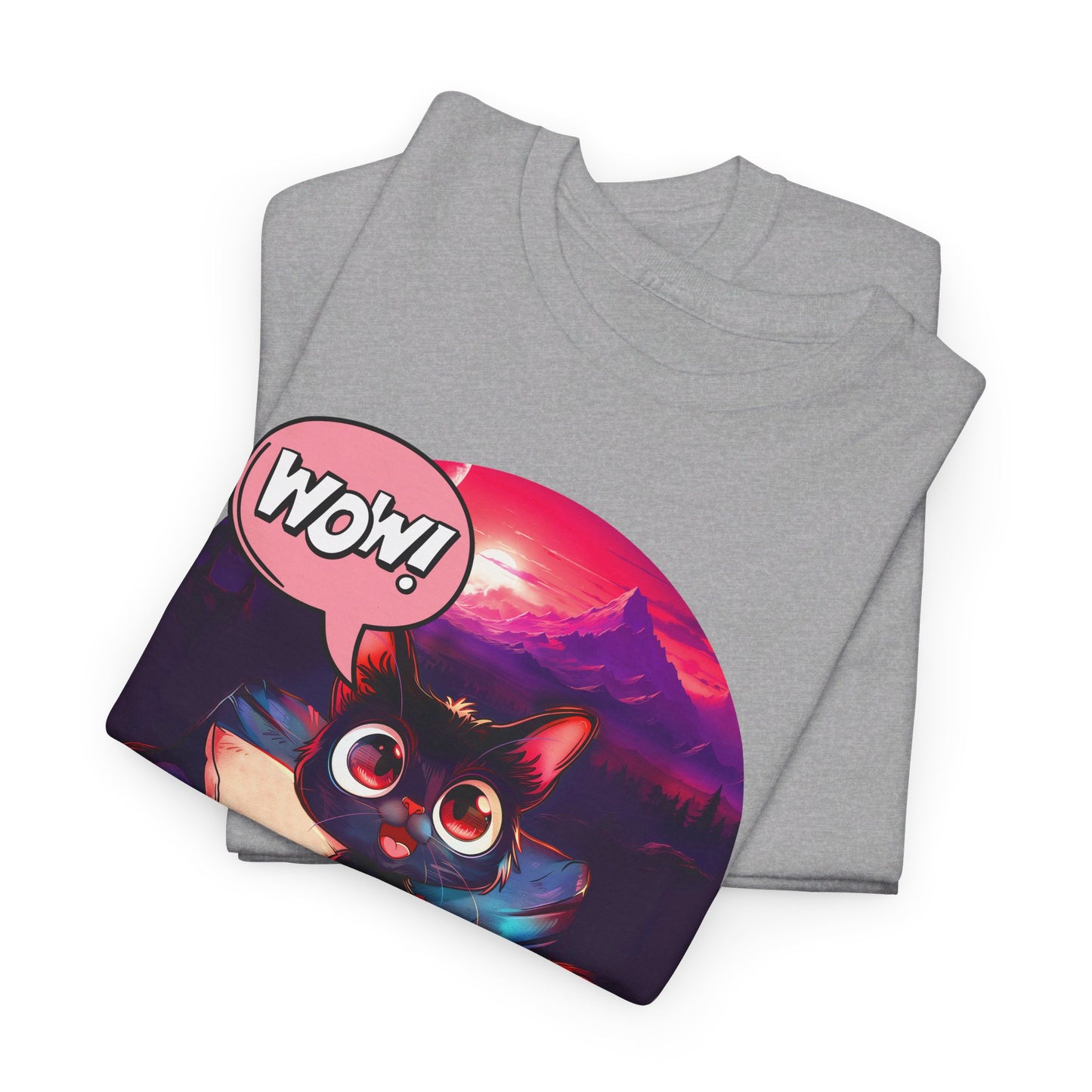 Wow! Gamer Cat" T-Shirt / Geschenk / Katzenliebhaber /Zocken / gaming / Comic / Katze