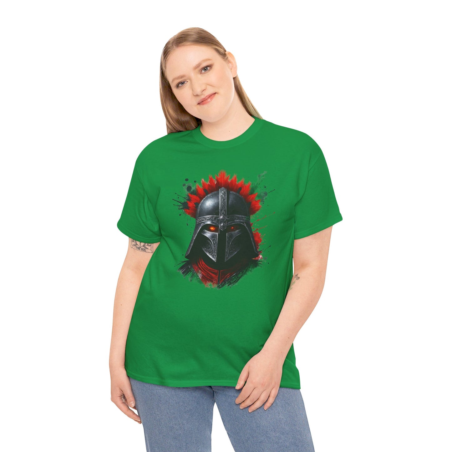 Sparta Warrior Tee, Ancient Warrior T-Shirt, Red Eyes Shirt, Unisex Cotton Tee, Historical Warrior Top