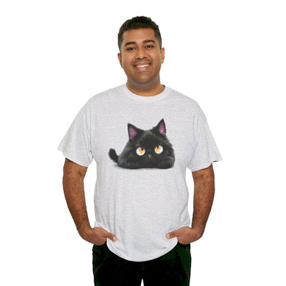 Cat Lover T-Shirt, Kitty Graphic Tee, Kitten Print Shirt, Feline Fan Top, Animal Pet Owner Gift